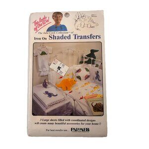 Julie Cook Collection Iron On Shaded Transfers Dinosaurs #092111 Sealed